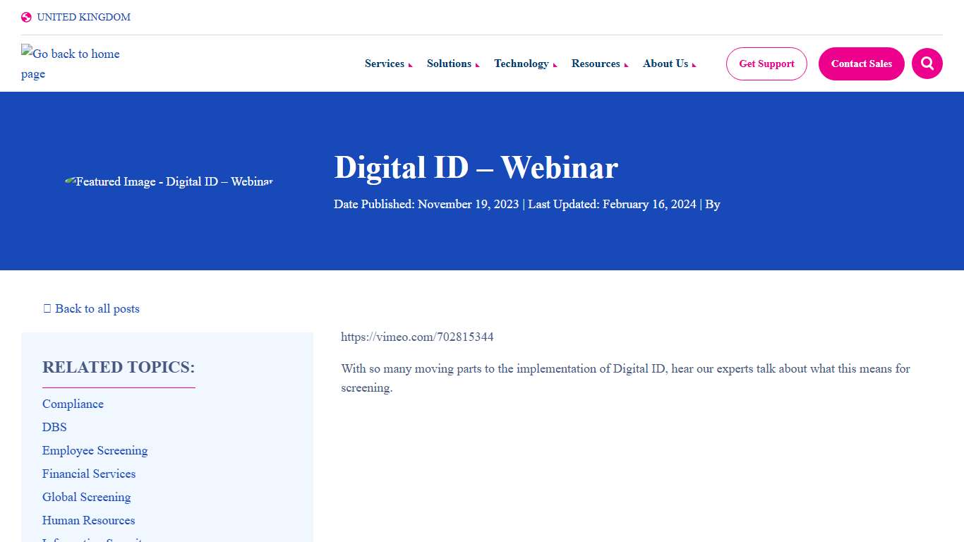 Digital ID Webinar - Accurate Background UK